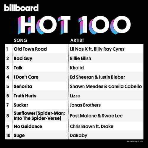Billboard Hot 100 Singles Chart 13.07 2019 торрентом