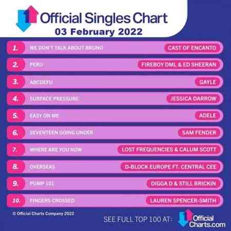 The Official UK Top 100 Singles Chart [03.02] 2022 2022 торрентом