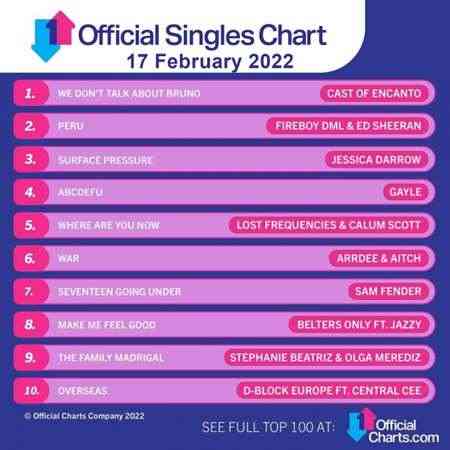 The Official UK Top 100 Singles Chart [17.02] 2022 2022 торрентом