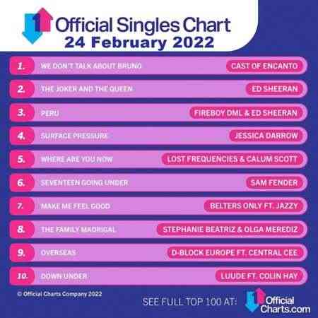 The Official UK Top 100 Singles Chart [24.02] 2022 2022 торрентом