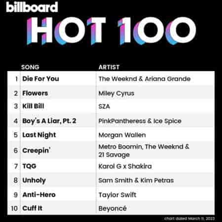 Billboard Hot 100 Singles Chart [11.03] 2023 2023 торрентом