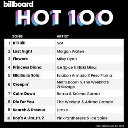 Billboard Hot 100 Singles Chart [29.04] 2023 2023 торрентом